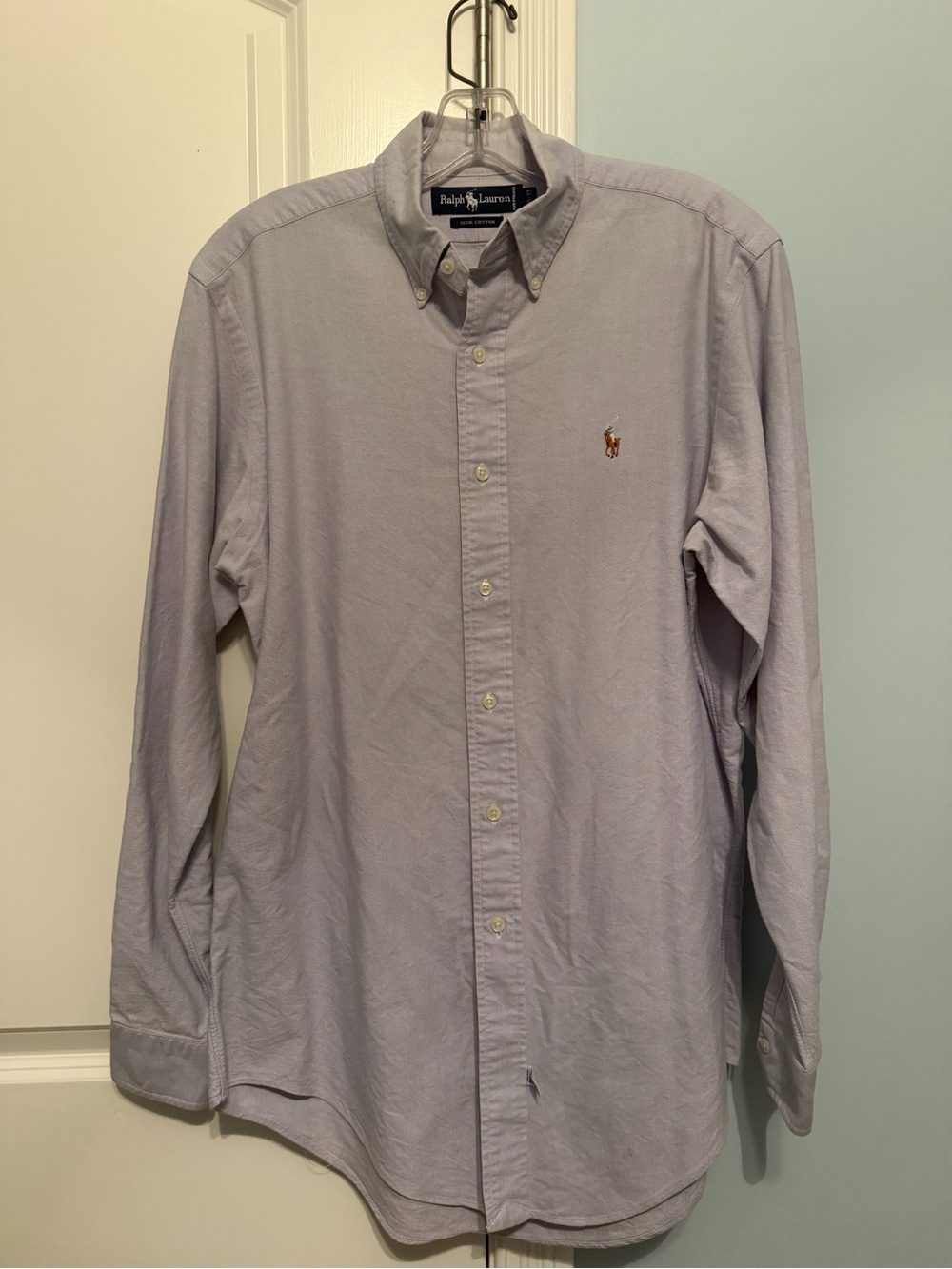 Ralph Lauren Light Blue Button-Down Oxford Shirt with Polo Pony